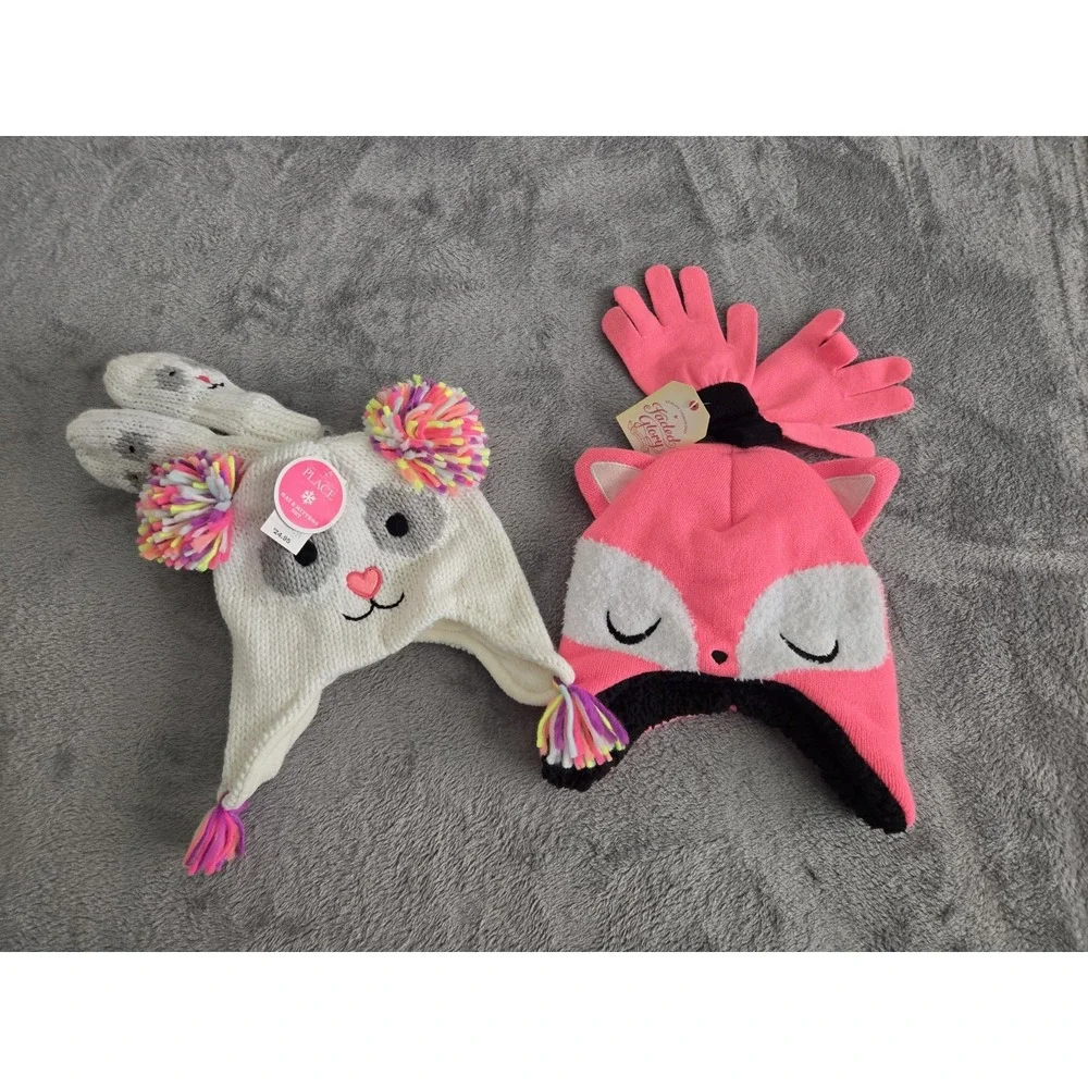 2 NWT Toddler Hat And Gloves Set Childrens Place & Faded Glory